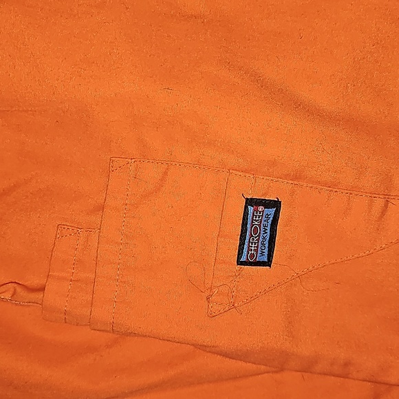 4 pockets neon orange Cherokee scrub pants! Size 3x - Picture 2 of 2